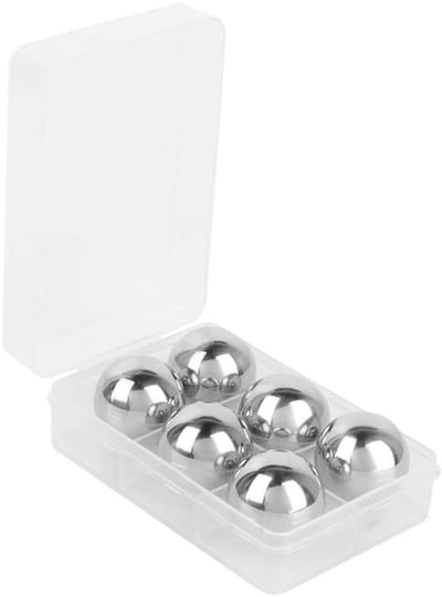 Dailygoods- IJssteen 6 Stuks - Roestvrij Staal - Koeling zonder Verdunning - Gezond en Vriendelijk - Gemakkelijk Schoon te Maken - Perfect Cadeau - Whiskey Stones