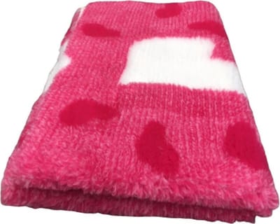 Vetbed - Dierenmat - Dierendeken - Hondendeken - Big Heart Roze - Latex Anti Slip 100 x 75 cm - Machinewasbaar