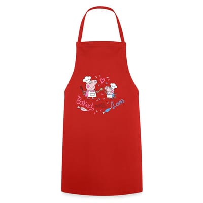 Peppa Pig Design Baked With Love Keukenschort