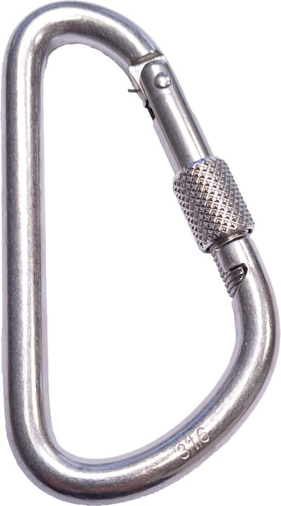 Seilflechter - Karabijnhaak - 115x10mm - Ovaal - Borgmoer - RVS A4 - Maat: Default