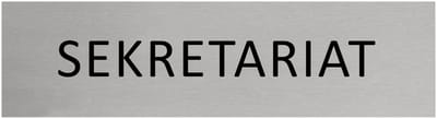 CombiCraft Aluminium Deurbordje "Sekretariat" 165x45mm met tape