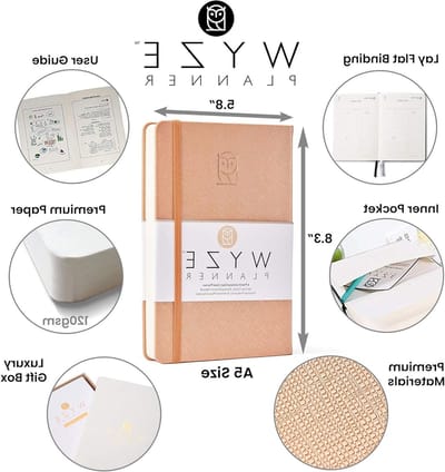 Doelplanner 6 maanden - Agenda Organizer - Productiviteit Verhoging - Ongedateerd Dagelijks Wekelijks - 213 x 145 x 28 cm