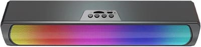 Computerluidspreker - Soundbar PC Luidspreker - Gaming en Film - RGB Verlichting Bluetooth 5.0 - 28cm Breed