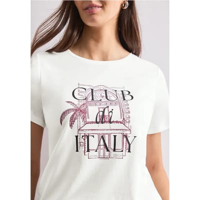 Shirt met ronde hals en Artwork