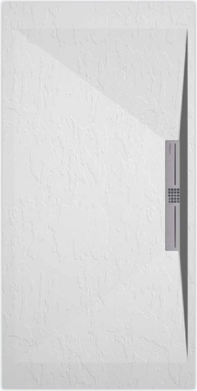 Sanifun douchebak Stone Side White Slate 1600 x 900 S