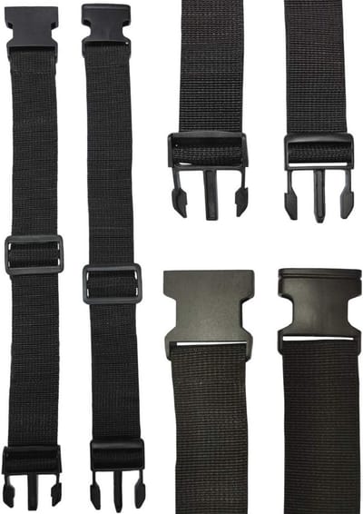 Verstelbare Taille Extension Riemen voor Heuptas - 38mm Brede Reflecterende Webbing - Set van 2