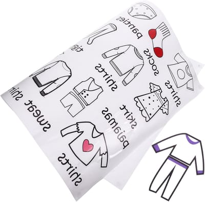 Kledinglabel Stickers met Bloemen voor Organisatie van Lades - Verwijderbare Stickerset voor Kledingclassificatie en Opberging