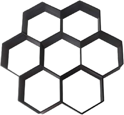 Beton Mallen - Pad Maker - Tuinpad Maken - Herbruikbaar Plastic - 30x30x4.2cm - Zwart
