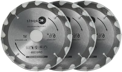 Cirkelzaagbladen Set - Hout Zaagbladen - Hout Bewerken - Gehard Carbide Tanden - 165mm 30 Tanden - Zilverkleurig