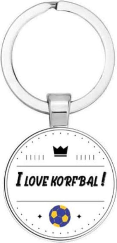 Akyol - korfbal Sleutelhanger - Korfbal - de echte korfbal liefhebber - moederdag - 2,5 x 2,5 CM
