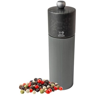 PEUGEOT LINE - Pepermolen - hout/carbon - grafiet - hoogte: 180 mm (6 stuks)