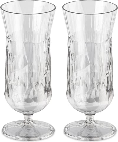 Koziol - Superglas Club No. 17 Glas 400 ml Set van 2 Stuks - Kunststof - Transparant