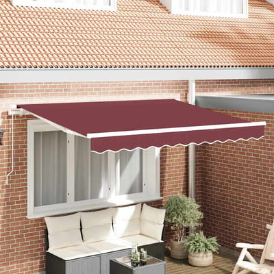 vidaXL - Vervangingsdoek - zonnescherm - voor - 2,5x2 - m - Bordeauxrood - Polyester