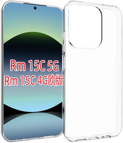 MobyDefend Hoesje - Geschikt voor Xiaomi Redmi 15C 5G - Transparante TPU Backcover - Volledig Doorzichtig