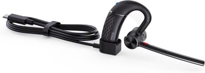 Draadloze Headset - Mono Oortje - Onderweg Bellen - Ruisonderdrukking - 40 Meter Bereik - Zwart