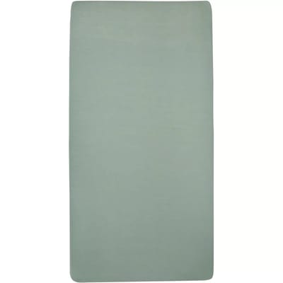 Meyco Baby Uni hoeslaken ledikant - stone green - 60x120cm