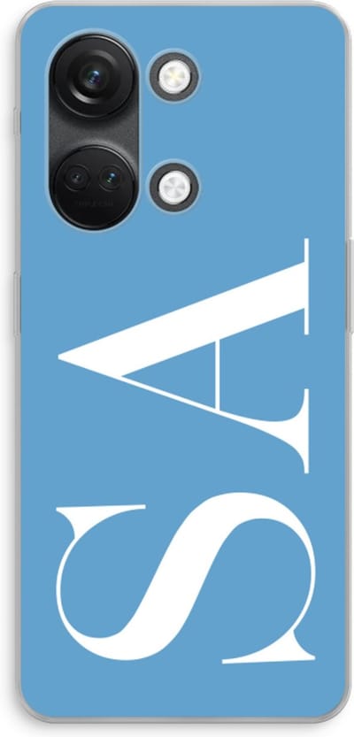 Gepersonaliseerd - Case Company® - Hoesje geschikt voor OnePlus Nord 3 hoesje - Monogram N°2 - Soft Cover Telefoonhoesje - Bescherming aan alle Kanten en Schermrand