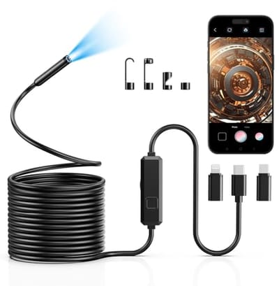 Endoscoopcamera met Licht - 1920p HD Inspectiecamera voor Mobiele Telefoons