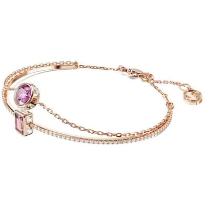 Swarovski Chroma Surround Inleg Ontwerp Roségoudkleurig Armband Damesarmband 5668243 Shopping Bag beige