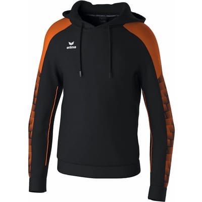 Erima Evo Star Sweatshirt Met Capuchon Heren - Zwart / Oranje | Maat: S