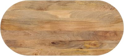 Houten Tafelblad - Blad Vervangen - Tafel Upgraden - Massief Mangohout - 110x50x2.5cm Ovaal - Natuurlijk