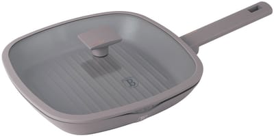 Berlinger Haus 8097 - Grillpan met deksel - 28 cm - Taupe Collection