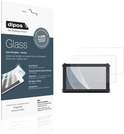 dipos – 2x Matte Pantserfolie geschikt voor Magewell Director Mini | 9H Screenprotector