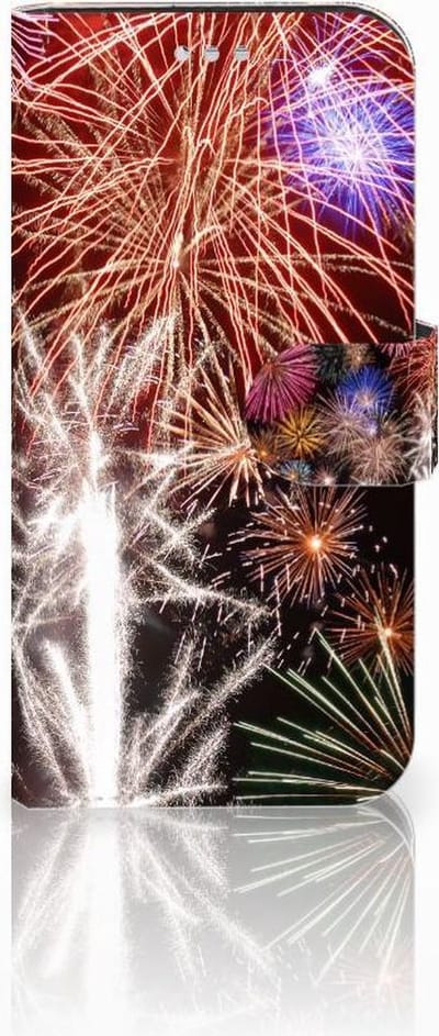 Samsung Galaxy S7 Wallet Case met Pasjes Vuurwerk