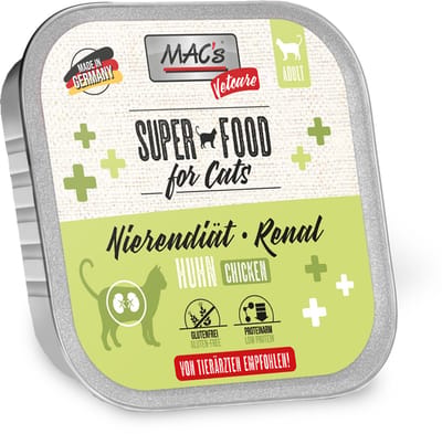 MAC’s Vetcare Kattenvoer - nierdieet kat - Kippenvlees - 8 x 100g
