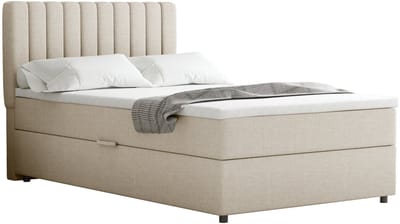 Boxspring Everest 120 x 200 cm tweepersoons met hoogwaardige Bonell-matras en topper