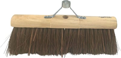Synx Tools Gemeente bezem 45cm met steelhouder zonder steel - bezems - buiten bezem - Harde haren/Veger - Ronde kop - Gemeentebezem