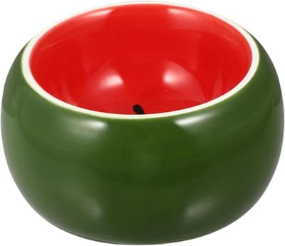 Keramische Voerbak - Huisdier Schaal - Kleine Dieren - Glad Oppervlak - 8 x 8 x 4 cm - Multicolor