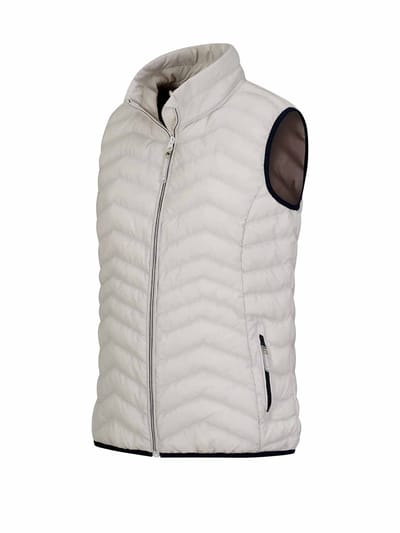 BJØRNSON Mette Bodywarmer Dames - Winddicht - Padded - Maat 36 - Off-White