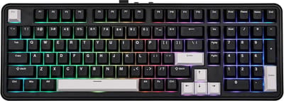 EPOMAKER TH99 - Mechanisch Toetsenbord - 1800 Layout - Tri-Mode Draadloos - RGB Backlight - Gasket Mount - Hot-Swap - 8000mAh Batterij - PBT Keycaps - Zwart