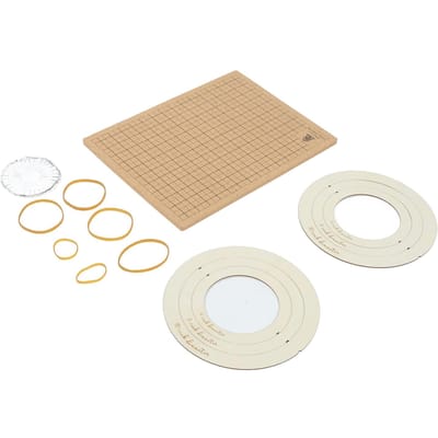 Macramébord 11x15in Lichtgewicht Macramé Vlechtbord Herbruikbare Rasters Vlechtbord met 30 T-spelden Vlechtarmband beige