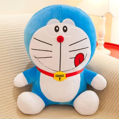 Nieuw Schattig Cartoon Doraemon Pluche Speelgoed Poppetje Creatief Blauwe Dikke Man Dingdang Kat Poppetje Lapjespop 25cm