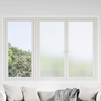 vidaXL - Raamfolie - strepenpatroon - mat - 0,9x50 - m - PVC