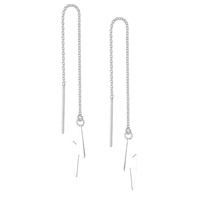 EAR IT UP - Doortrekoorbellen - Bliksem - Threader - 925 sterling zilver - 100 x 4 mm - 1 paar