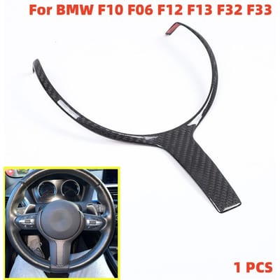 Carbon Fiber Look Stuurwiel Trim Voor BMW M-Sport F10 F06 F30 F32 F33 F15 X5