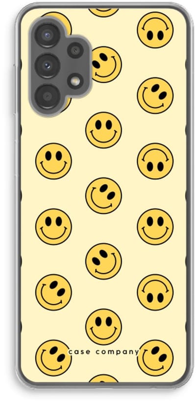 Case Company® - Hoesje geschikt voor Samsung Galaxy A13 4G hoesje - Smiley N°2 - Soft Cover Telefoonhoesje - Bescherming aan alle Kanten en Schermrand
