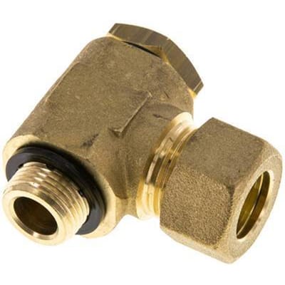 14mm & G3/8'' Messing Swivel Joint Knelfitting Buitendraad 89bar Polyamide DIN EN 1254-2