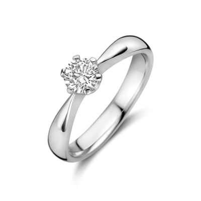 Gerhodineerd Zilver Ring Met Zirkonia 1336759
