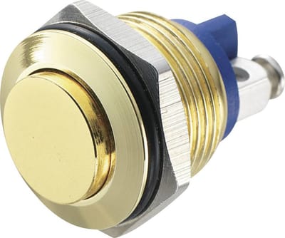 TRU COMPONENTS 701282 GQ 16H-G Vandalismebestendige druktoets 48 V/DC 2 A 1x uit/(aan) Moment IP65 1 stuk(s)