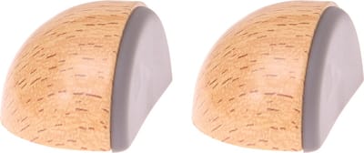 Protect-it Deurstopper/deurbuffer Moon - 2x - D45mm - beuken look