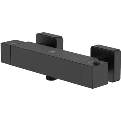 Aquavive Thermostatische Douchekraan Tanaro - Zwart Mat - 15 Cm