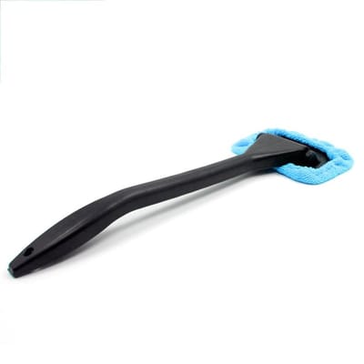 Doodadeals® Raamwisser Auto – Raamwasser - Met Microvezeldoek – Raamtrekker – Autoraam Wisser – Lichtblauw
