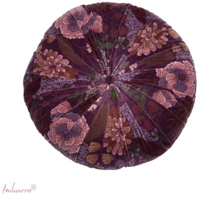 Imbarro Fashion & Home Kussen Maye Purple rond 47 cm 100% Katoen Velvet