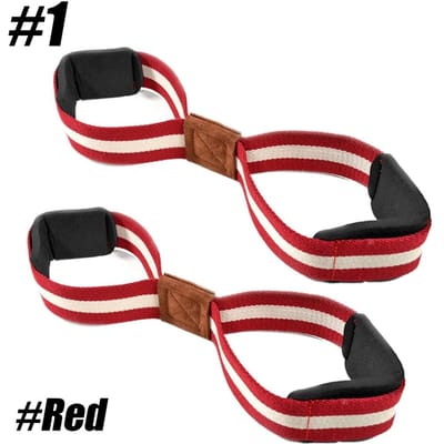 1 Paire de Sangles de Levage Figure 8 Pour Soulevé de Terre Powerlifting Entraînement de Levage de Poids Lourds Et Support de Poignet pour Haltérophilie M