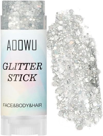 Thijox - Body Glitter Stick 5g, Glittergel voor Gezicht, Lichaam en Haar, Sprankelende Glitterstick voor Carnaval, Kerst en Halloween, Mini 01