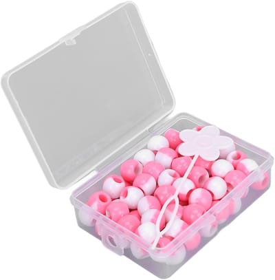 Dailygoods- Haarparels 74 Stuks - Decoratieve Haar Kralen - Verstelbare Haarvlecht - Zachte Siliconen Parels - Voor Feest/Dagelijks Gebruik - Modieuze Stijl - Haarkralen